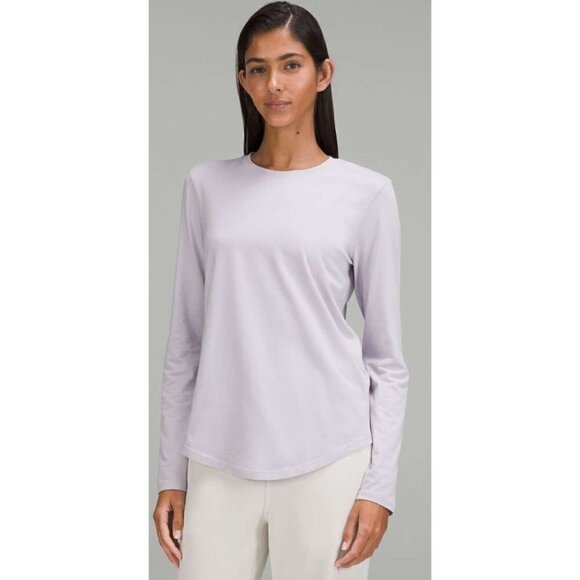 Lululemon Love Long Sleeve Faint Lavender Athletic Top 8 - Picture 1 of 5